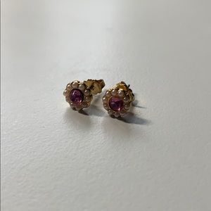 Beaded Flower Earrings